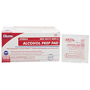 ALCOHOL PREP PADS 2-PLY STERILE 20/200